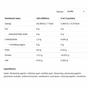 AllNutrition Syrup Zero Calorie 500ml Vanilla