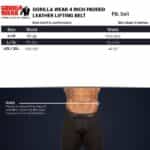 Gorilla Wear 4 Inch Padded Leather Lifting Belt – Black/Red - Image 4