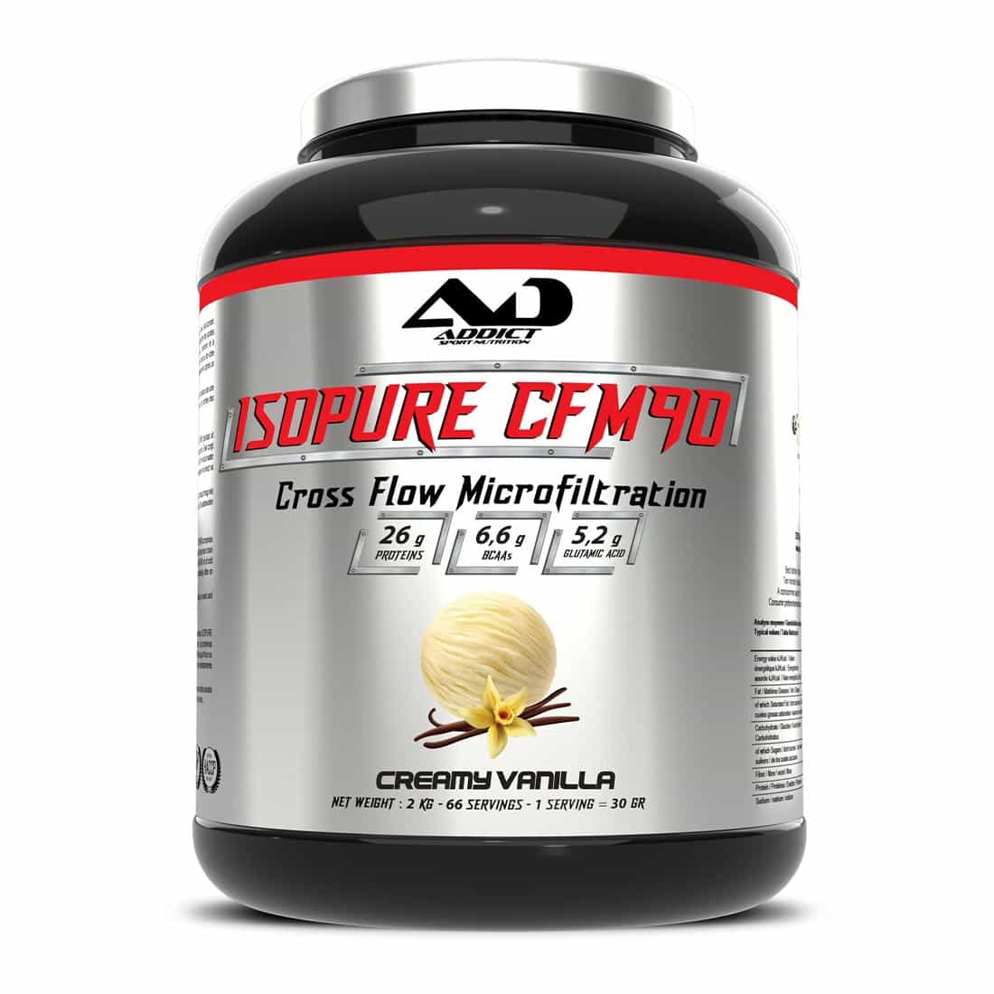 addict-isopure-vanilla-2kg-1.jpg Addict Isopure Protein CFM90 2kg Vanilla - Image 1